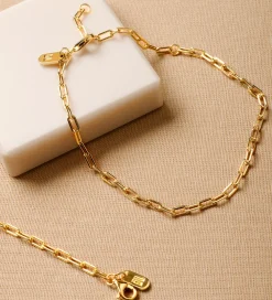 Design Letters Smykker>Armbånd - Chunky Square - Small - 18K Guldbelagt