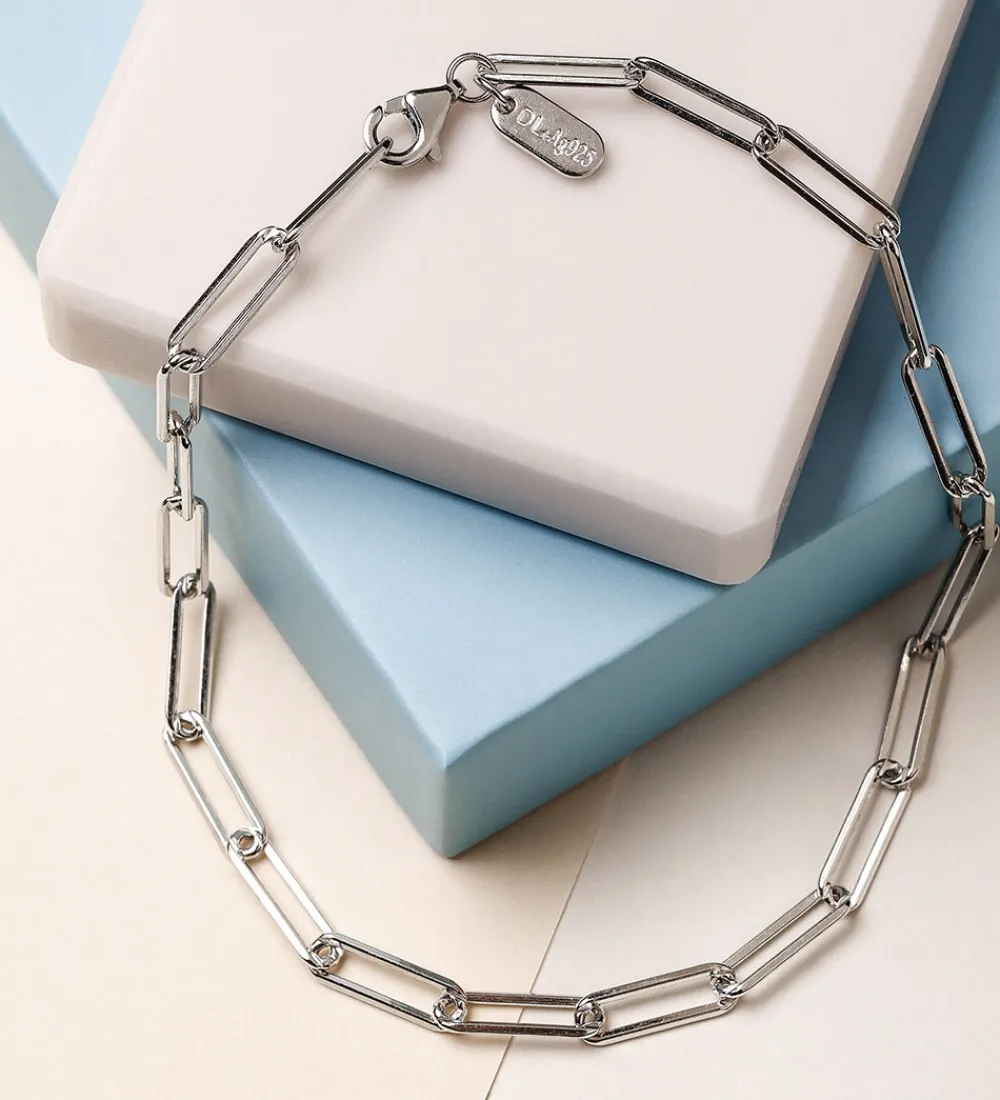 Design Letters Smykker>Armbånd - Chunky Square - Large - Sølv