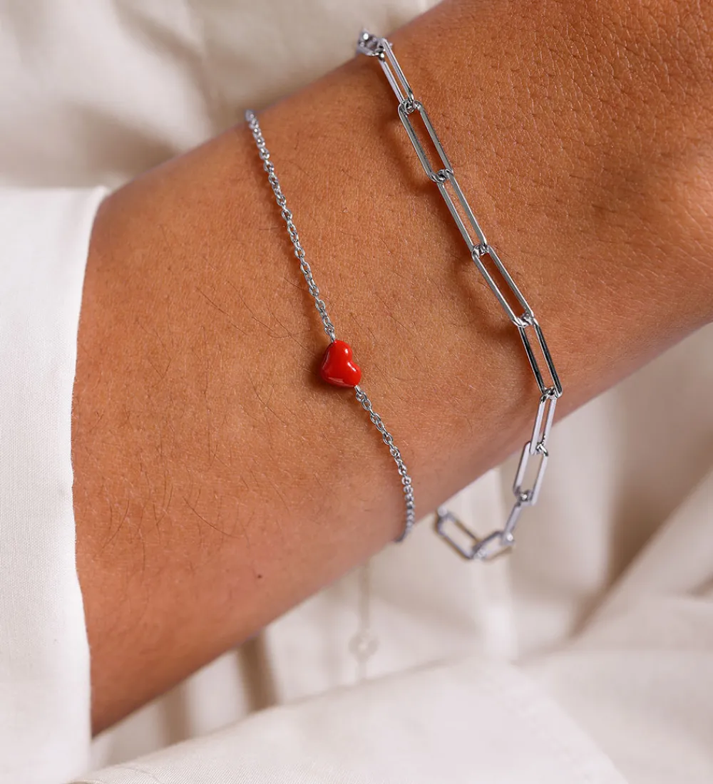 Design Letters Smykker>Armbånd - Chunky Square - Large - Sølv