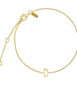 Design Letters Smykker|Armbånd - D - 18K Guldbelagt