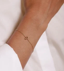 Design Letters Smykker|Armbånd - D - 18K Guldbelagt