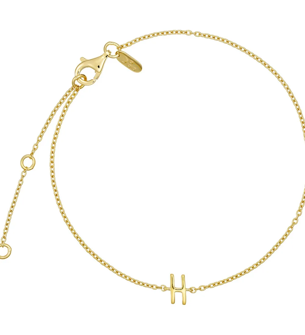 Design Letters Smykker>Armbånd - H - 18K Guldbelagt