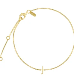 Design Letters Smykker>Armbånd - J - 18K Guldbelagt