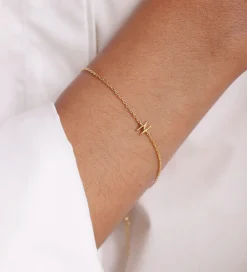 Design Letters Smykker|Armbånd - N - 18K Guldbelagt