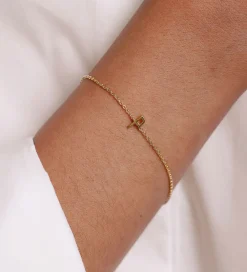 Design Letters Smykker>Armbånd - P - 18K Guldbelagt