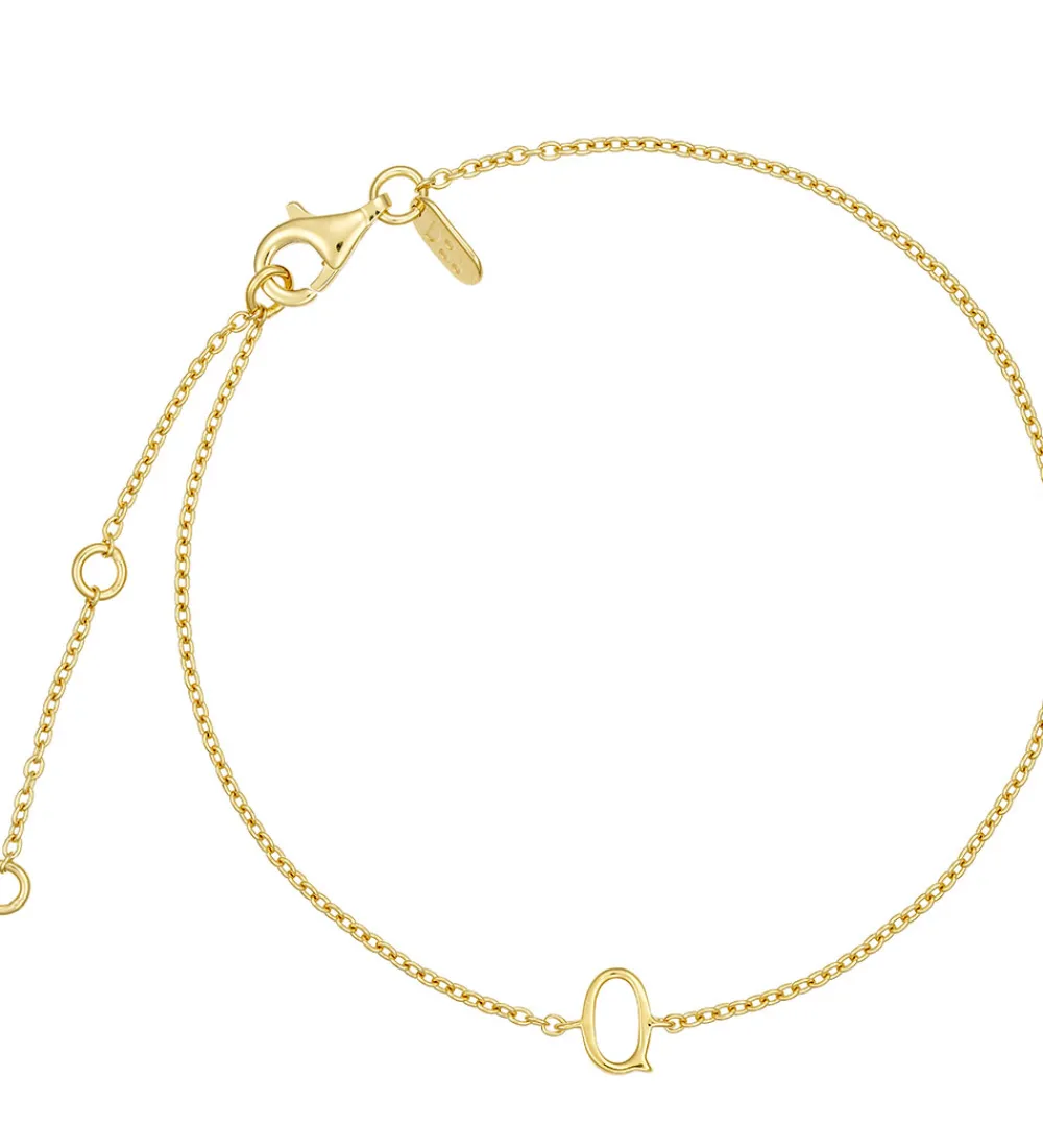 Design Letters Smykker>Armbånd - Q - 18K Guldbelagt
