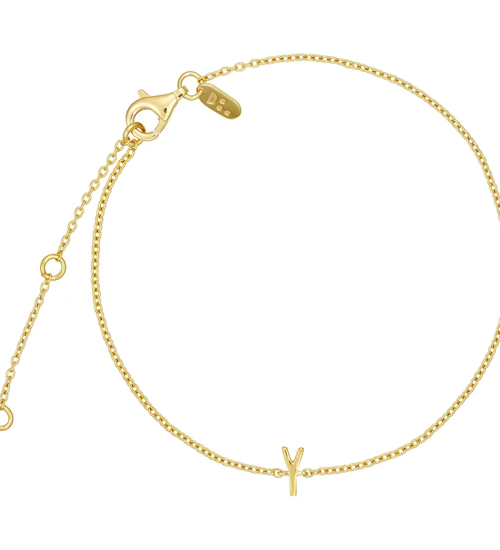 Design Letters Smykker>Armbånd - Y - 18K Guldbelagt