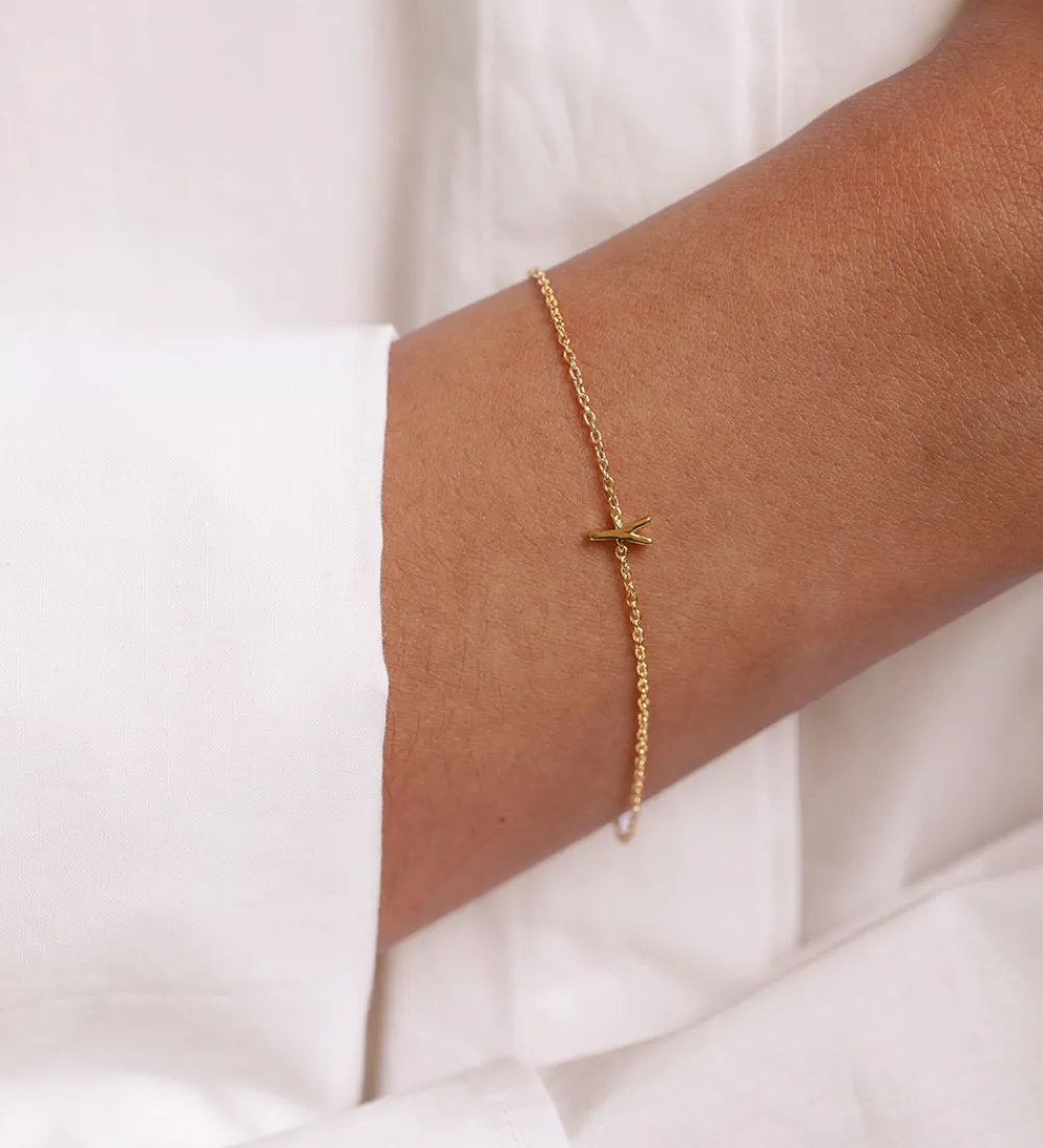 Design Letters Smykker>Armbånd - Y - 18K Guldbelagt