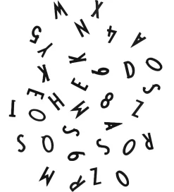 Design Letters Bogstaver|Bogstaver - Sort