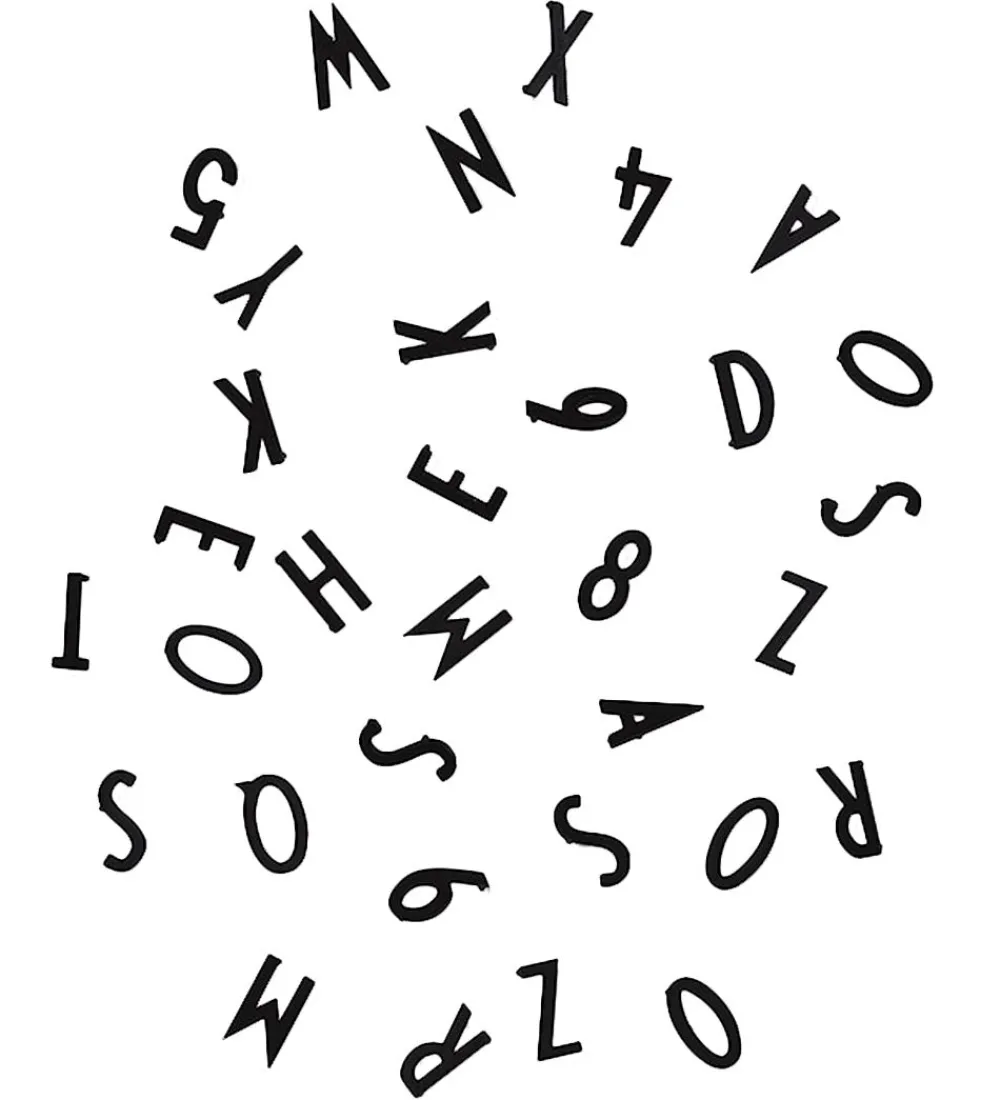 Design Letters Bogstaver|Bogstaver - Sort