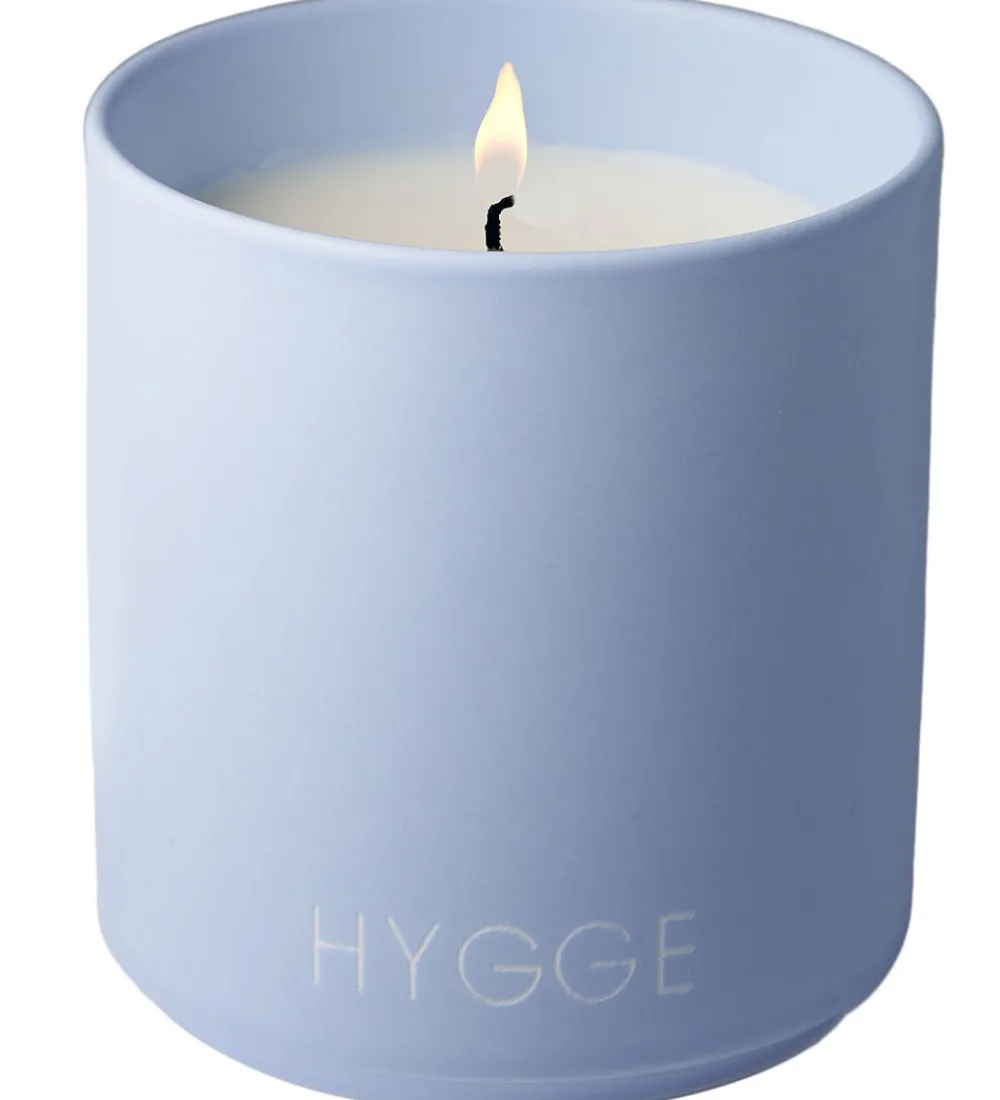 Design Letters Duftlys|Duftlys - Mango & Monoi Blossom - Lyseblå m. Hygg