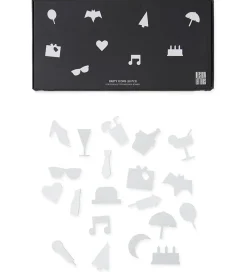 Design Letters Bogstaver>Ikoner - Fest - Hvid