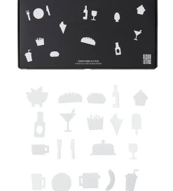 Design Letters Bogstaver|Ikoner - Mad - Hvid