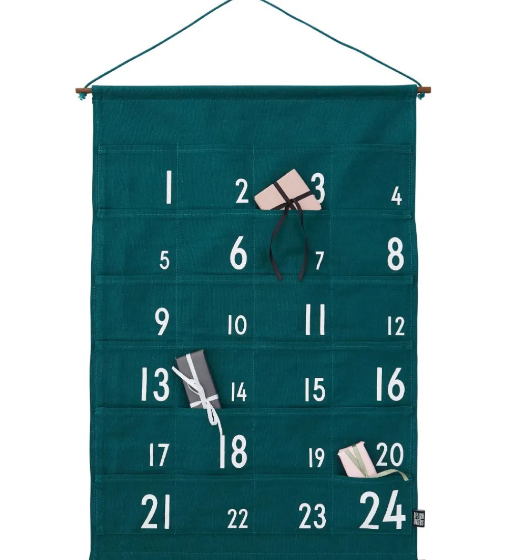 Design Letters Julekalender|Julekalender - 73 cm - Mørkegrøn