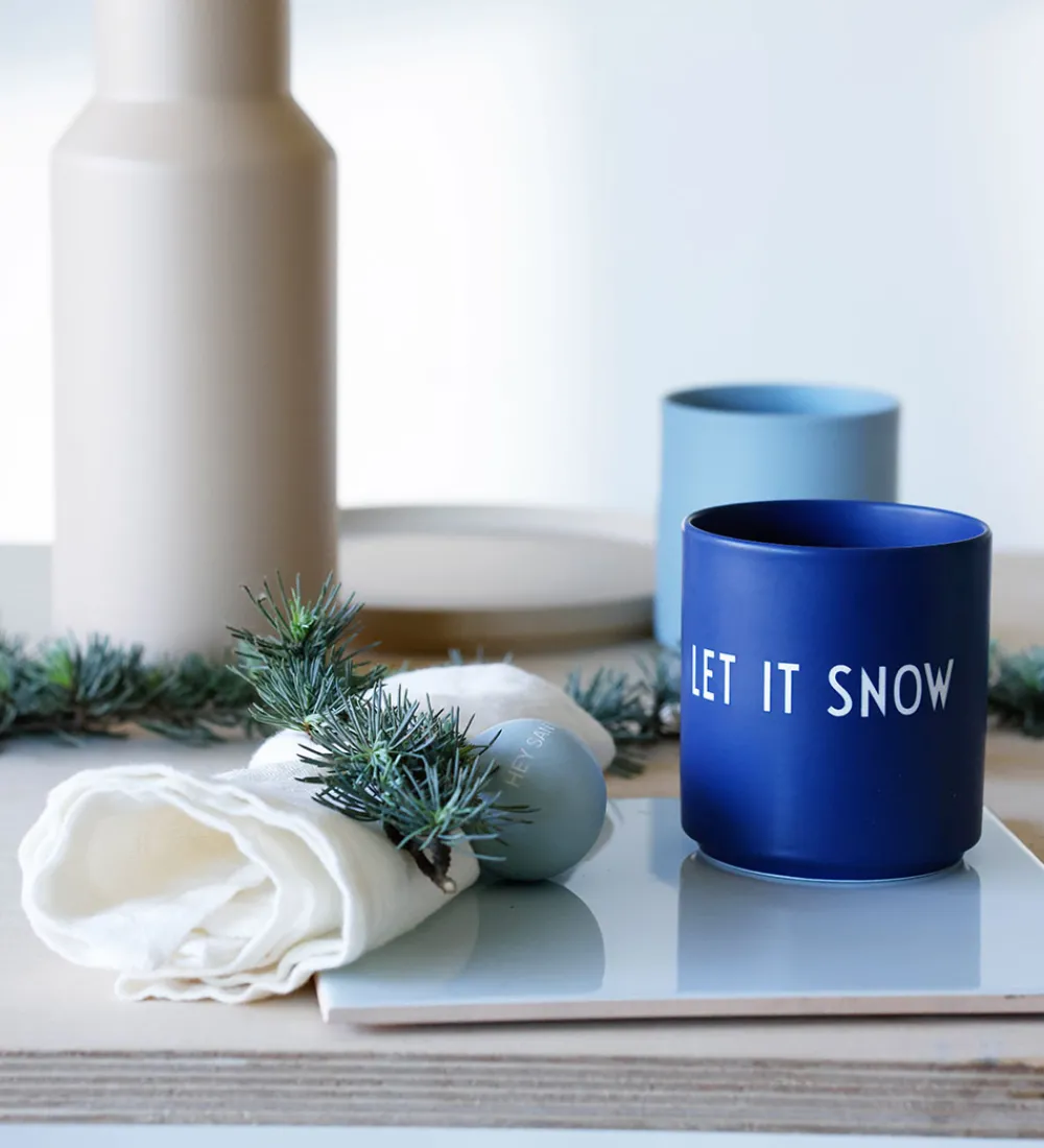 Design Letters Kop Og Tudekop|Kop - Favourite - Let It Snow - Midnight Blue
