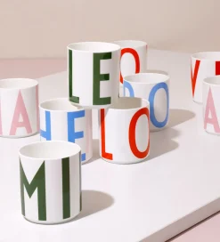 Design Letters Spisetid|Kop Og Tudekop>Kop - XL Vintage ABC - Happy - Creole Pink