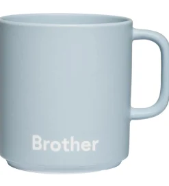 Design Letters Kop Og Tudekop|Krus - Favourite - Brother - Light Blue