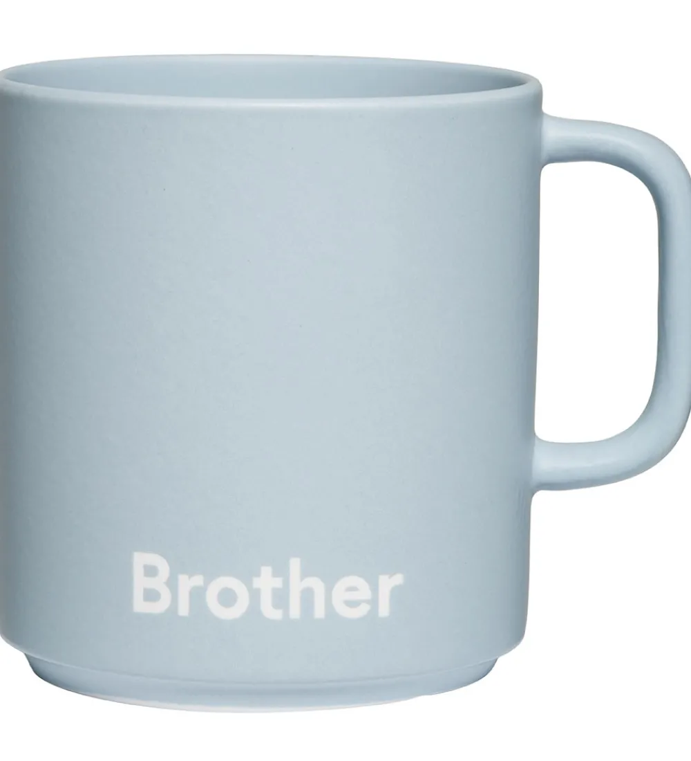 Design Letters Kop Og Tudekop|Krus - Favourite - Brother - Light Blue