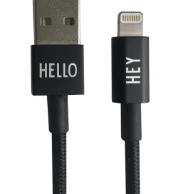 Design Letters Adaptere Og Opladere|Opladerkabel - iPhone - USB-A/Lightning - Sort