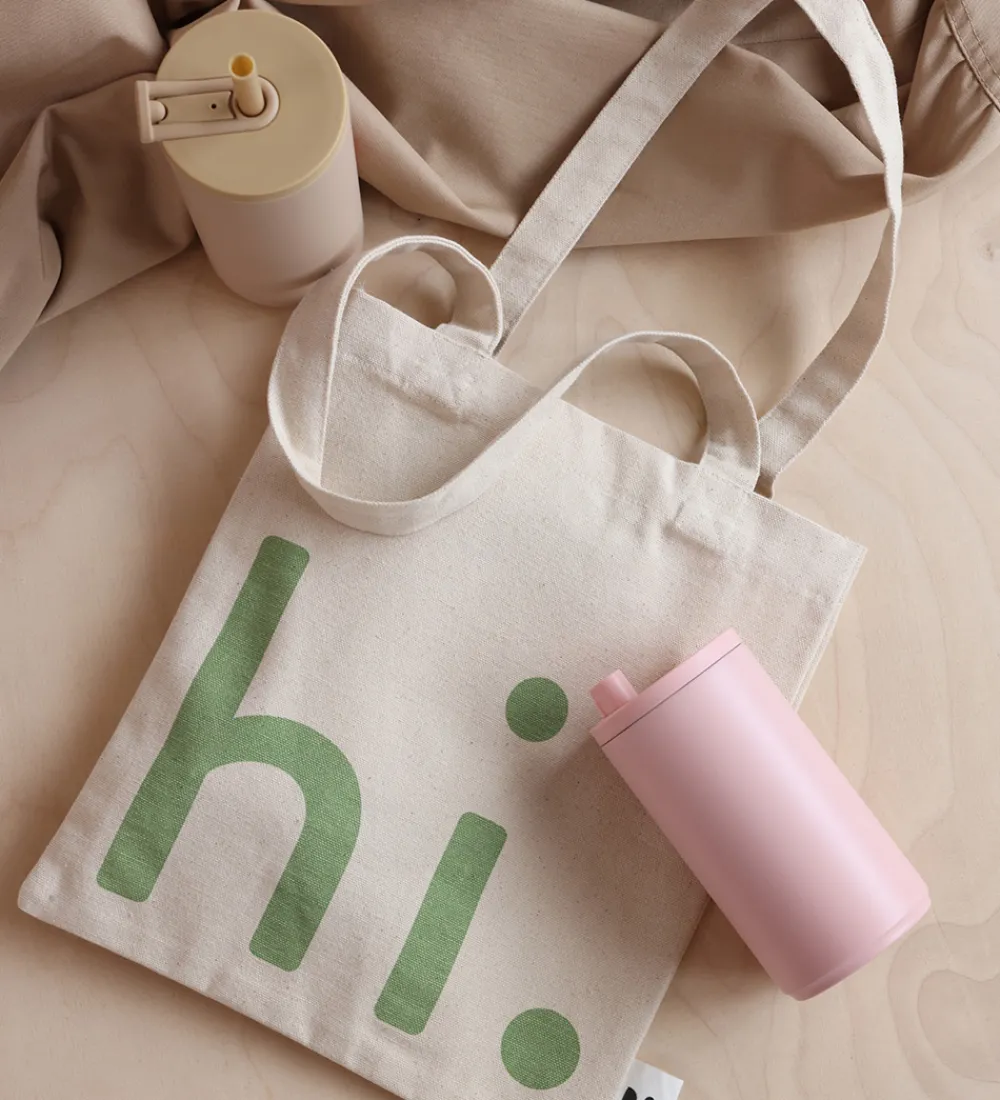Design Letters Shoppers>Shopper - Lille - Hi - Natur/Grøn