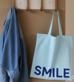 Design Letters Shoppers|Shopper - Smile - Ice Blue