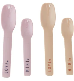 Design Letters Babyskeer|Skeer - 4-pak - Mini Favourite - Lavendel/Beige