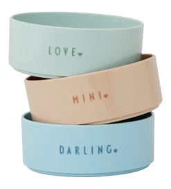 Design Letters Skåle|Skålsæt - 3-pak - Favourite - Green/Blue/Beige