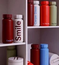 Design Letters Termoflasker|Spisetid>Termoflaske - 500 ml - Smile - Pastel Beige