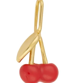 Design Letters Smykker|Vedhæng - Darling Enamel - Kirsebær - 18k Guldbel