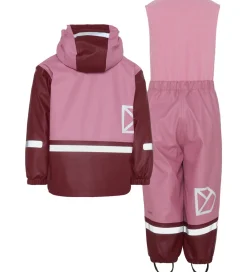 Børn Didriksons Regntøj|Didrikson Regntøj m. Fleece - Boardman - PU - Heather Pink