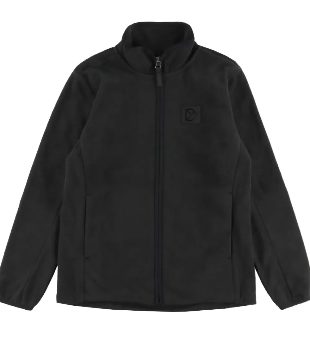 Børn Didriksons Fleece>Fleecejakke - Malakit - Sort