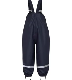 Børn Didriksons Regntøj|Regnbukser m. Seler - PU - Plaskeman - Navy