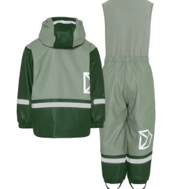 Børn Didriksons Regntøj|Regntøj m. Fleece - PU - Boardman - Light Moss