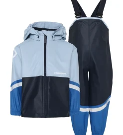 Børn Didriksons Regntøj>Regntøj m. Seler - Waterman - PU - Navy