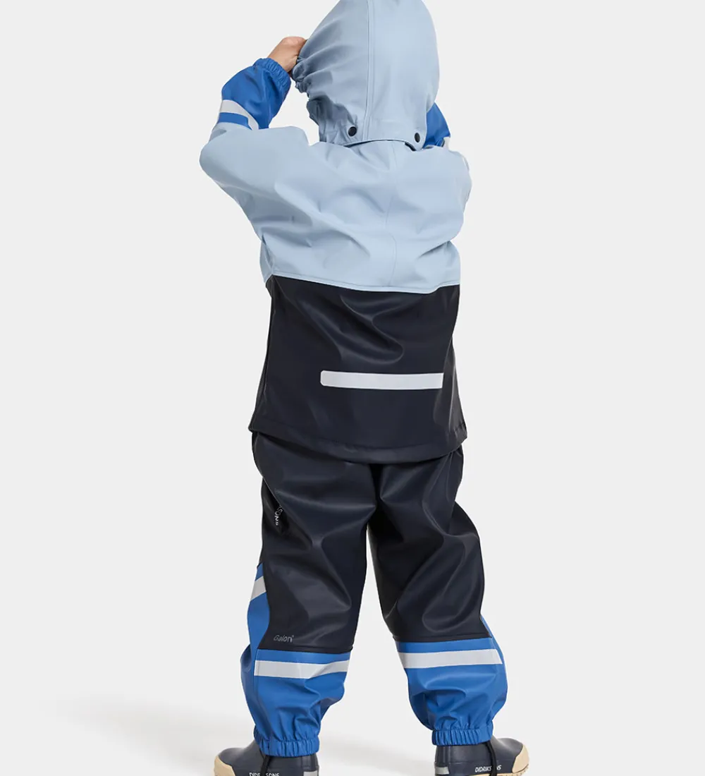 Børn Didriksons Regntøj>Regntøj m. Seler - Waterman - PU - Navy