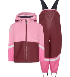 Børn Didriksons Regntøj|Regntøj m. Seler - Waterman - PU - Anemon Red