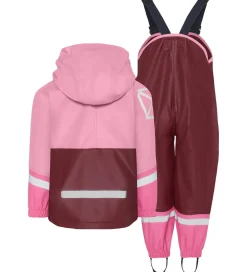 Børn Didriksons Regntøj|Regntøj m. Seler - Waterman - PU - Anemon Red