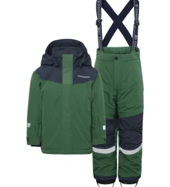 Børn Didriksons Skibukser|Skibukser|Skisæt - Skare - Pine Green