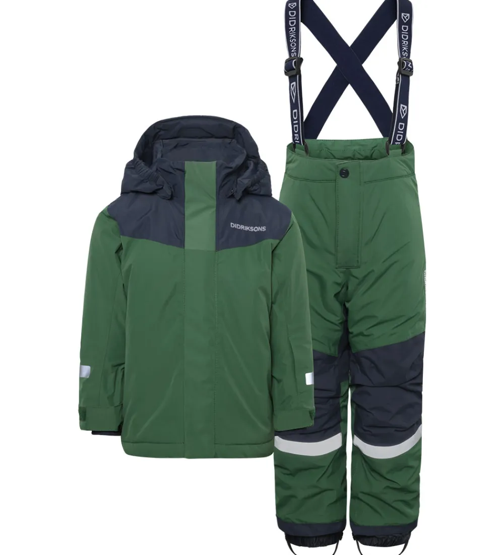 Børn Didriksons Skibukser|Skibukser|Skisæt - Skare - Pine Green
