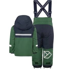 Børn Didriksons Skibukser|Skibukser|Skisæt - Skare - Pine Green