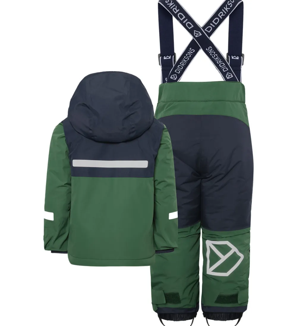 Børn Didriksons Skibukser|Skibukser|Skisæt - Skare - Pine Green