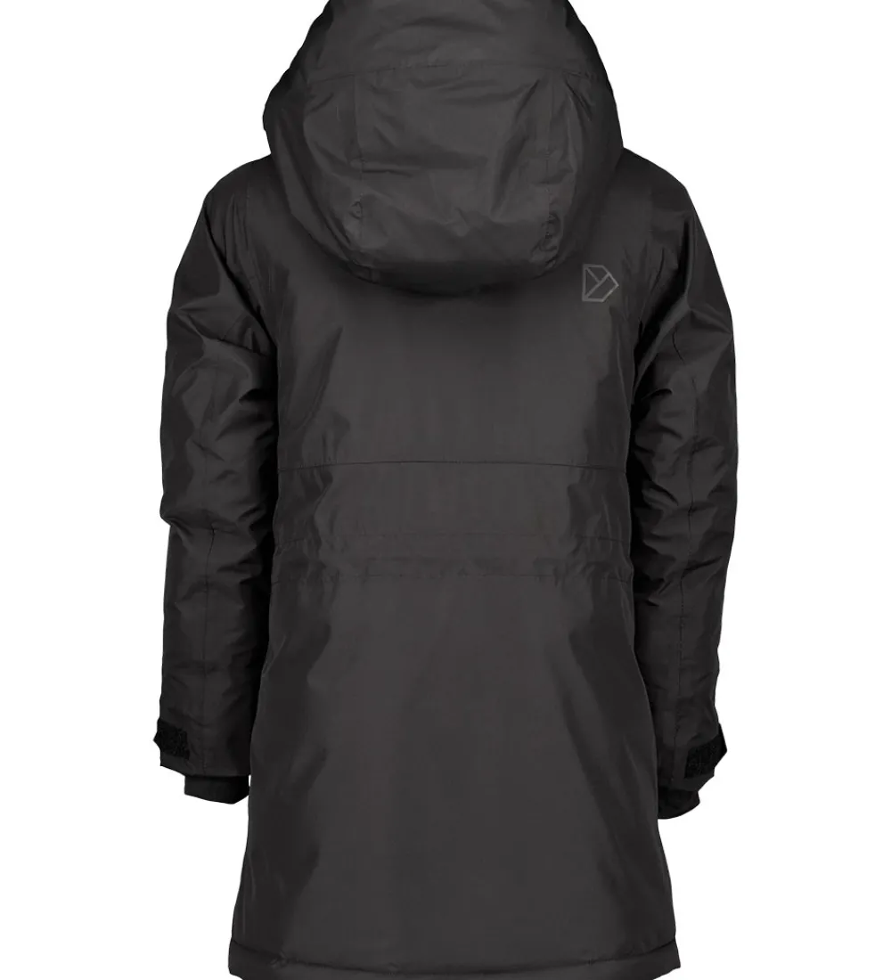 Børn Didriksons Vinterjakker|Vinterfrakke - Porfyr - Sort