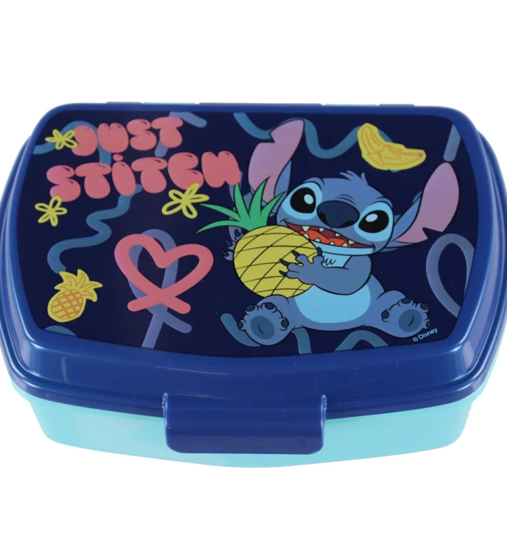 Stitch Madkasser|Disney Madkasse - 13x16 cm - Blå