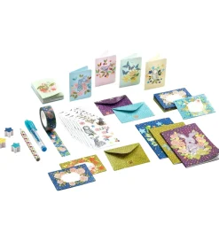 Djeco Kreativ Leg|Kreasæt|Brevpapir - 22 Dele - Mini Elodie
