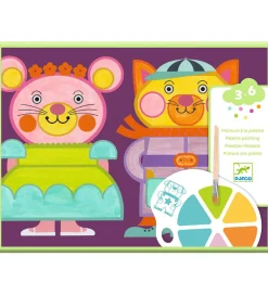 Djeco Skriveredskaber|Farvesæt - Palette Painting - Chubby Cheeks
