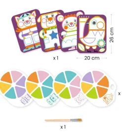 Djeco Skriveredskaber|Farvesæt - Palette Painting - Chubby Cheeks