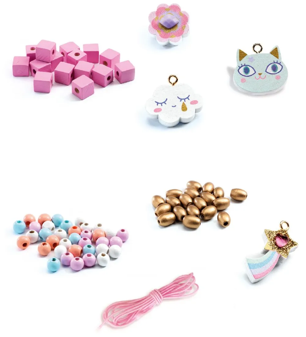 Djeco Hårbøjler|Hårbøjlesæt m. Monteringsplade - Jewels to Create