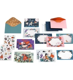 Djeco Festartikler|Invitationer - 8 stk. - Haven