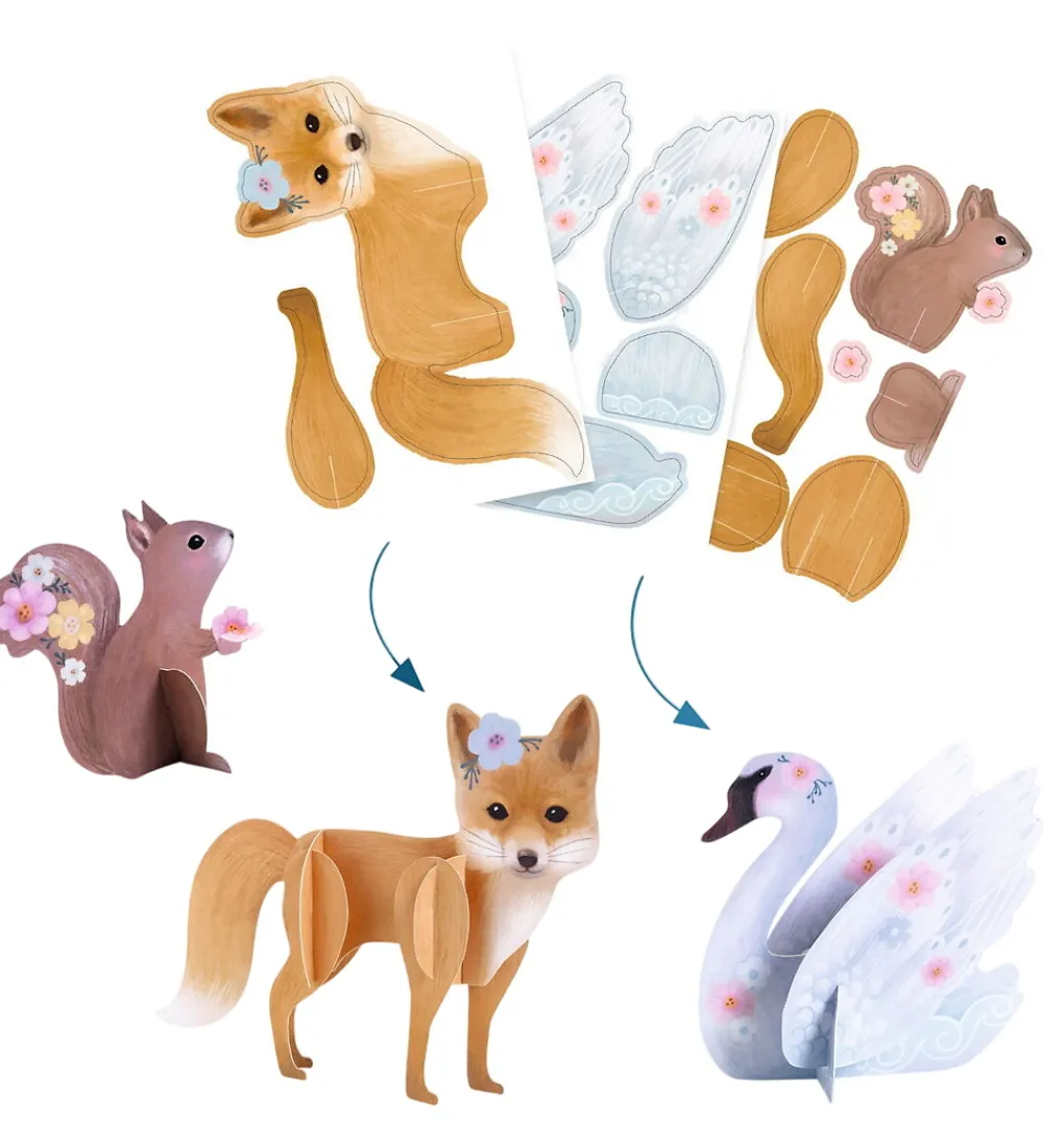 Djeco Kreasæt|Babylegetøj|Kreasæt - 6 Projekter - Fluffy Box