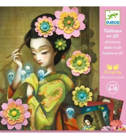 Djeco Kreasæt>Kreasæt - Billeder i 3D - Rock'n Roses